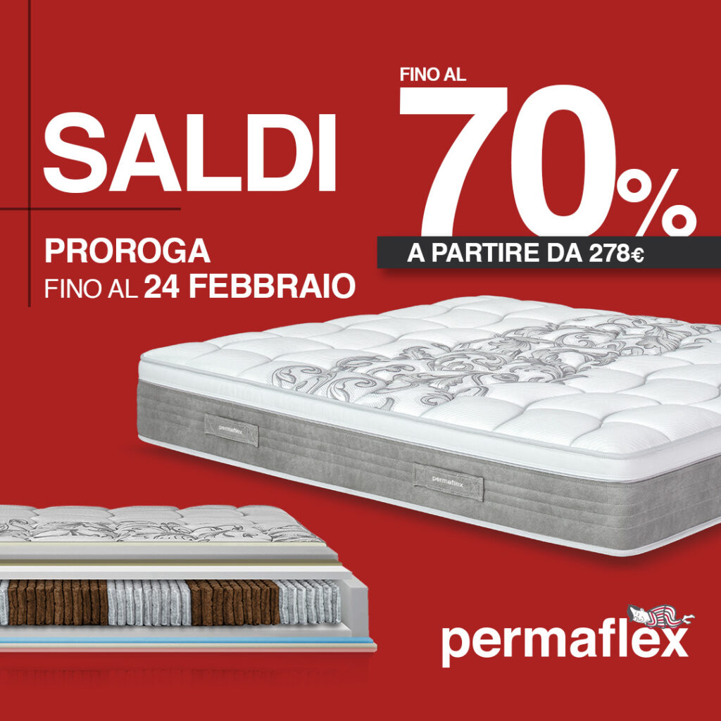 Offerta del mese Permaflex - Sconti e Promozioni in corso - Sconti e  Promozioni - Permaflex Materassi Roma Store