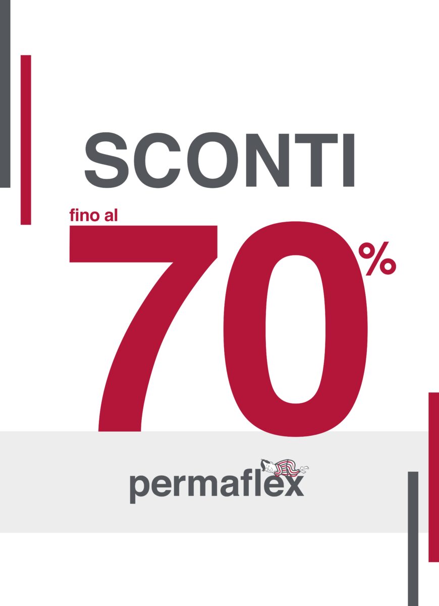 Sconto Permaflex materassi fino -70 aprile 2024