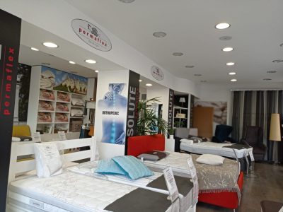 esposizione negozio Permaflex Roma Store Preneste vendita materassi letti